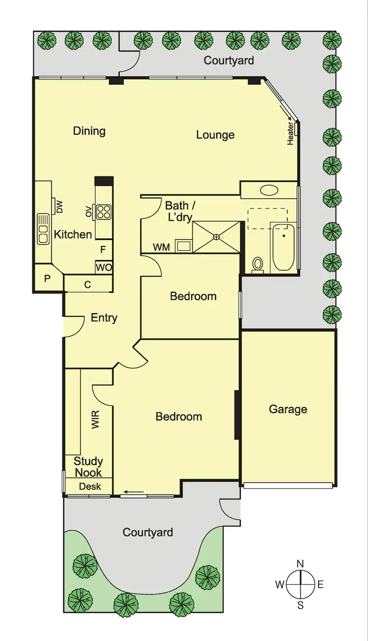 Floorplan of Homely apartment listing, 1/2A Lynedoch Avenue, St Kilda East VIC 3183