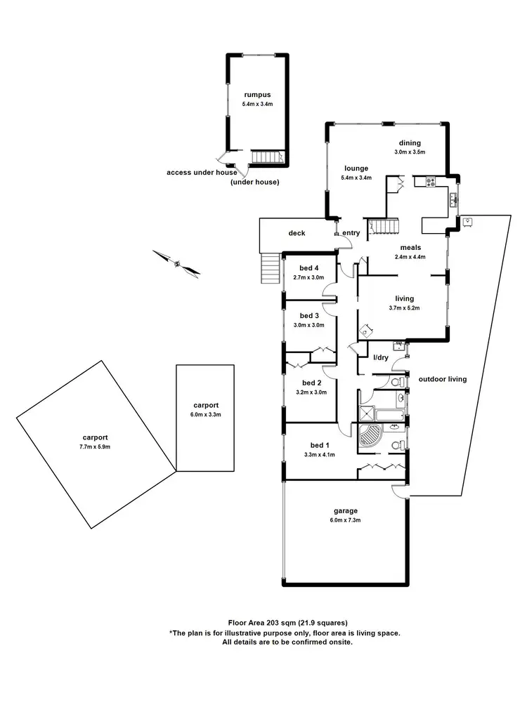 Floorplan of Homely house listing, 6 The Patch Road, The Patch VIC 3792