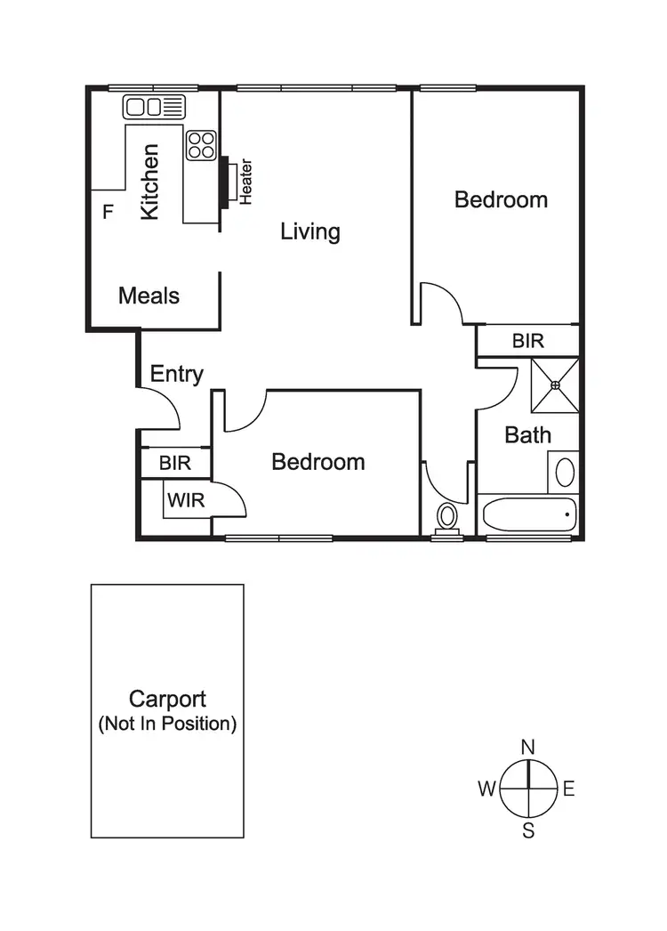Floorplan of Homely apartment listing, 6/7 Judd Street, Carnegie VIC 3163