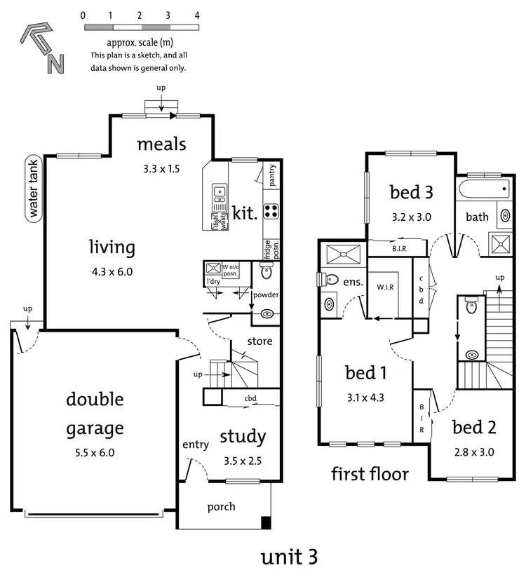 Floorplan of Homely townhouse listing, 3/39 Lomond Avenue, Kilsyth VIC 3137