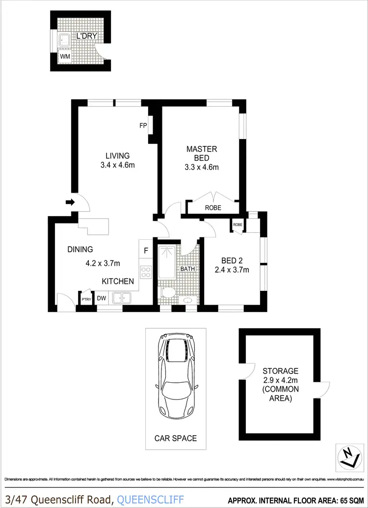 Floorplan of Homely apartment listing, 3/47 Queenscliff Road, Queenscliff NSW 2096