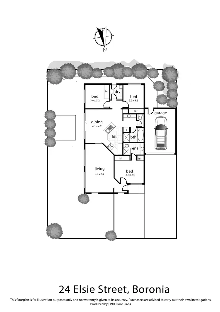 Floorplan of Homely house listing, 24 Elsie Street, Boronia VIC 3155