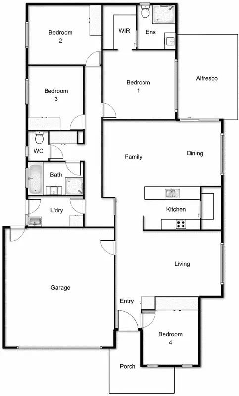 Floorplan of Homely townhouse listing, Address available on request