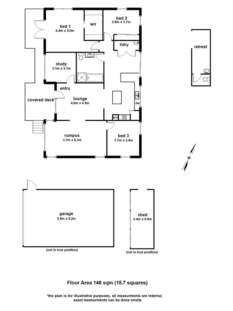 Floorplan of Homely house listing, 13 Sophia Grove, Tecoma VIC 3160