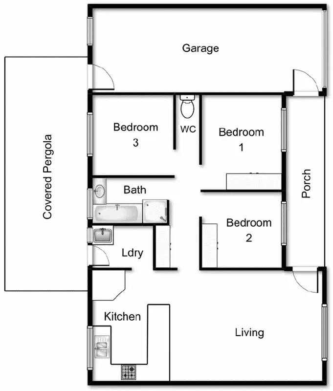 Floorplan of Homely house listing, 4 Skertchly Place, Florey ACT 2615