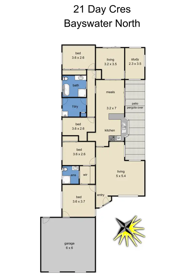 Floorplan of Homely house listing, 21 Day Crescent, Bayswater North VIC 3153