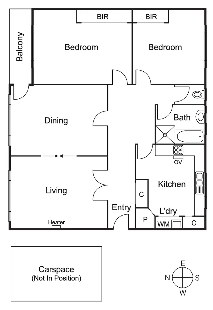 Floorplan of Homely apartment listing, 23/55 Hotham Street, St Kilda East VIC 3183