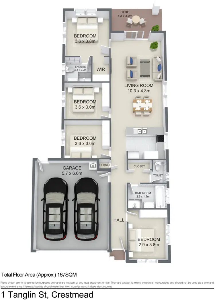 Floorplan of Homely house listing, 1 Tanglin Street, Crestmead QLD 4132