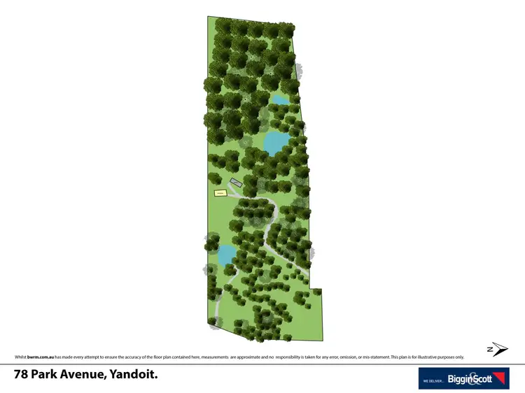 Floorplan of Homely house listing, 78 Park Avenue, Yandoit VIC 3461