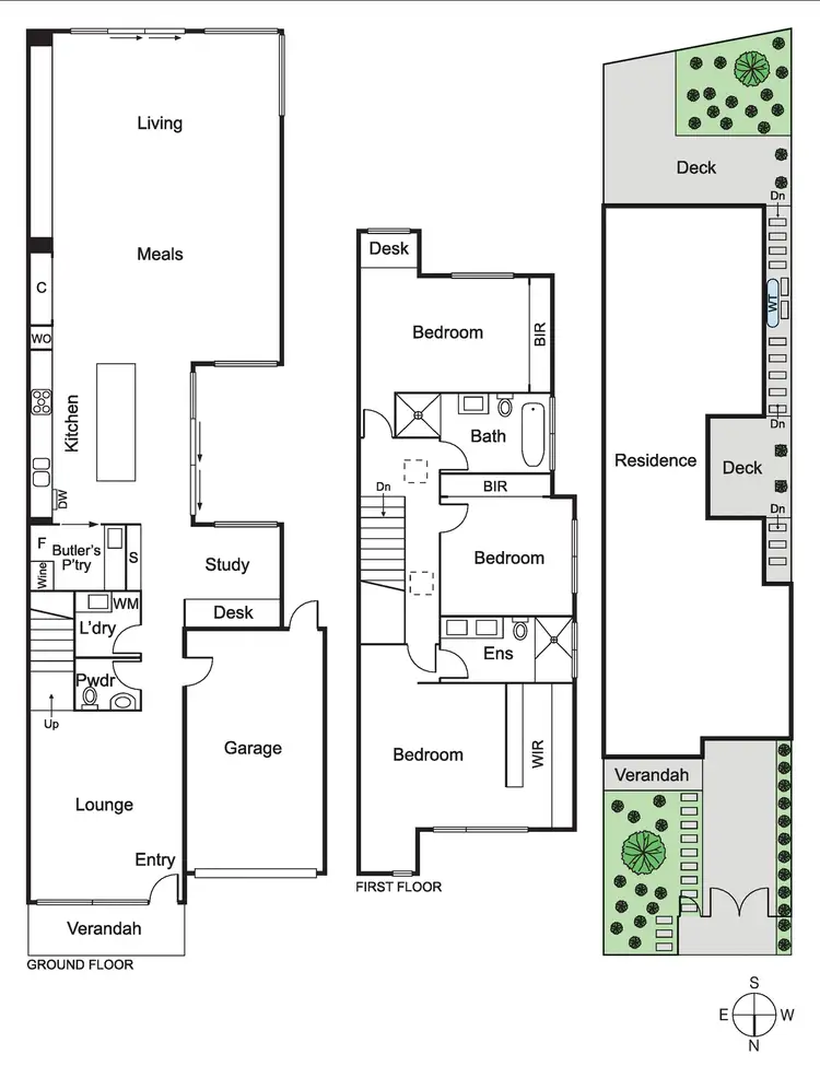 Floorplan of Homely townhouse listing, 22A McArthur Street, Bentleigh VIC 3204
