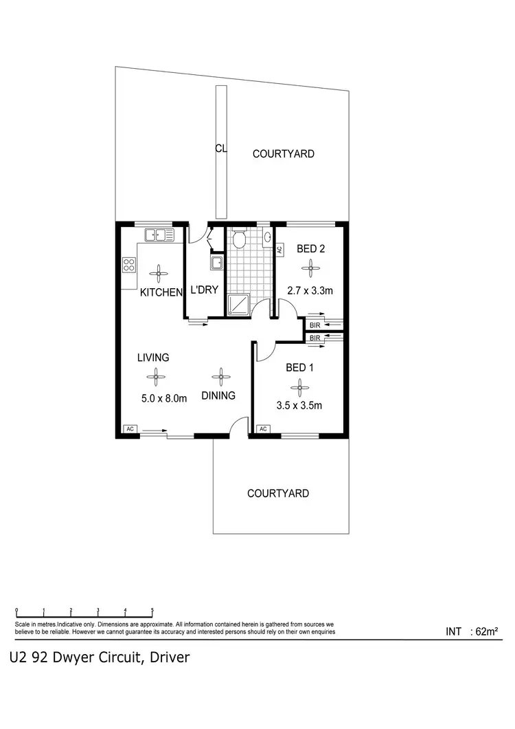 Floorplan of Homely unit listing, 2/92 Dwyer Circuit, Driver NT 830