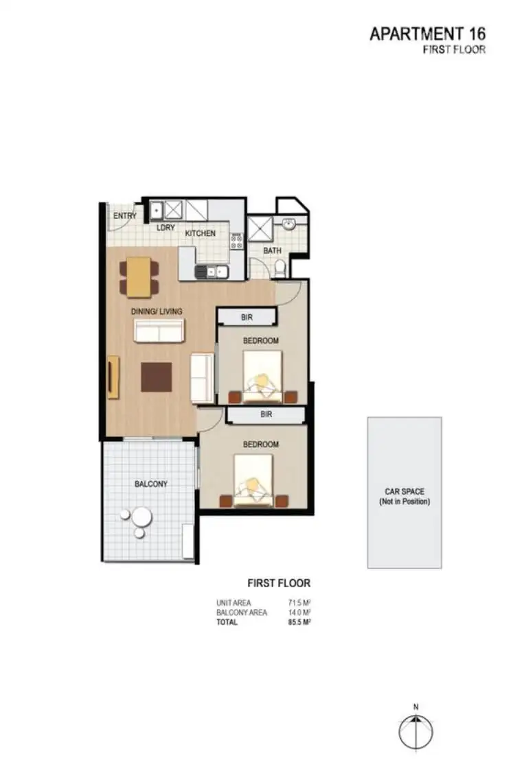 Floorplan of Homely apartment listing, 118/1165 Stud Road, Rowville VIC 3178