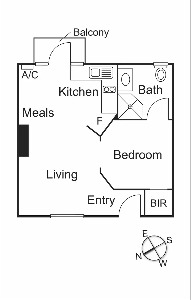 Floorplan of Homely apartment listing, 16/9 Southey Street, Elwood VIC 3184