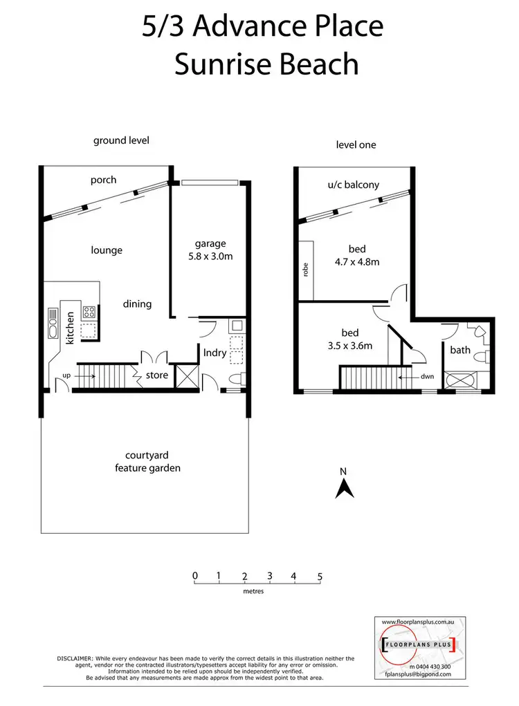 Floorplan of Homely unit listing, 5/3 Advance Place, Sunrise Beach QLD 4567