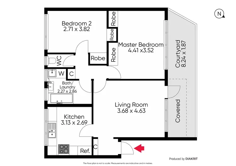 Floorplan of Homely apartment listing, 2/14 Broadway, Elwood VIC 3184