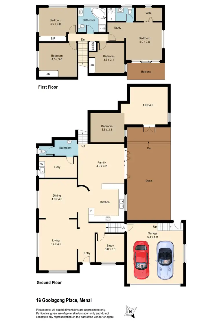 Floorplan of Homely house listing, 16 Goolagong Place, Menai NSW 2234