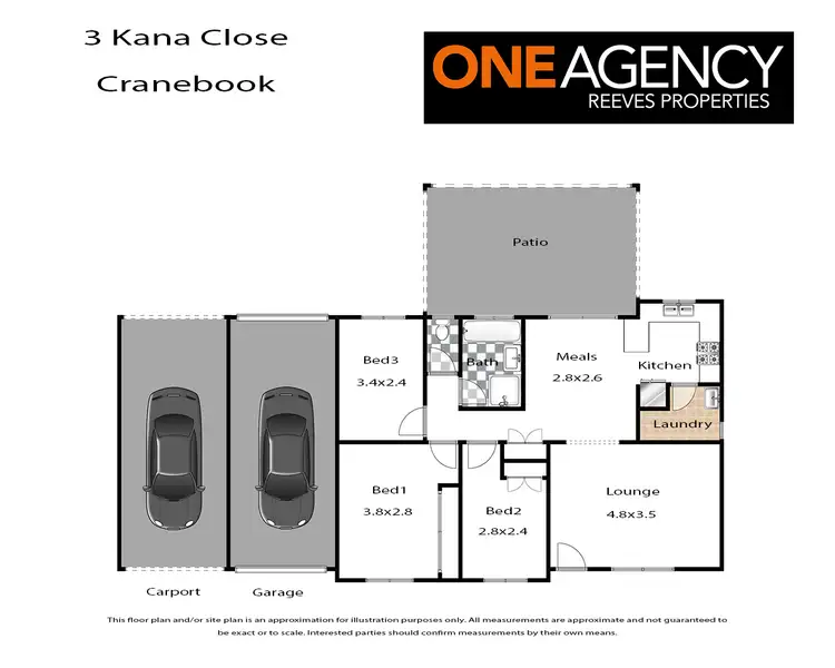 Floorplan of Homely house listing, 3 Kana Close, Cranebrook NSW 2749