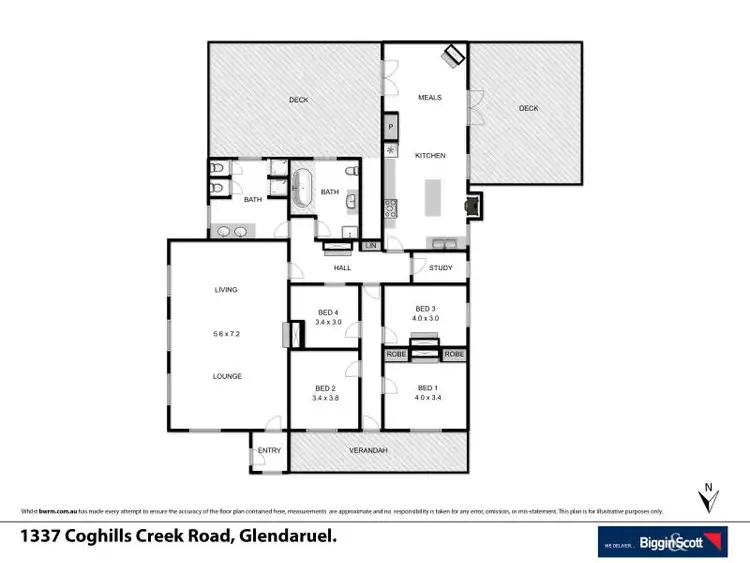 Floorplan of Homely house listing, 1337 Coghills Creek Road, Glendaruel VIC 3363