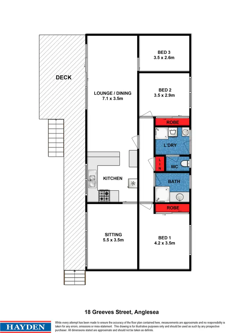 Floorplan of Homely house listing, 18 Greeves Street, Anglesea VIC 3230