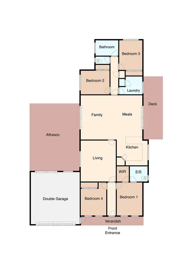 Floorplan of Homely house listing, 50 Oakbank Drive, Mount Helen VIC 3350