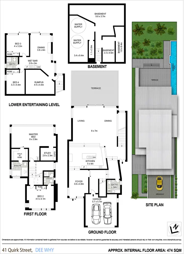 Floorplan of Homely house listing, 41 Quirk Street, Dee Why NSW 2099