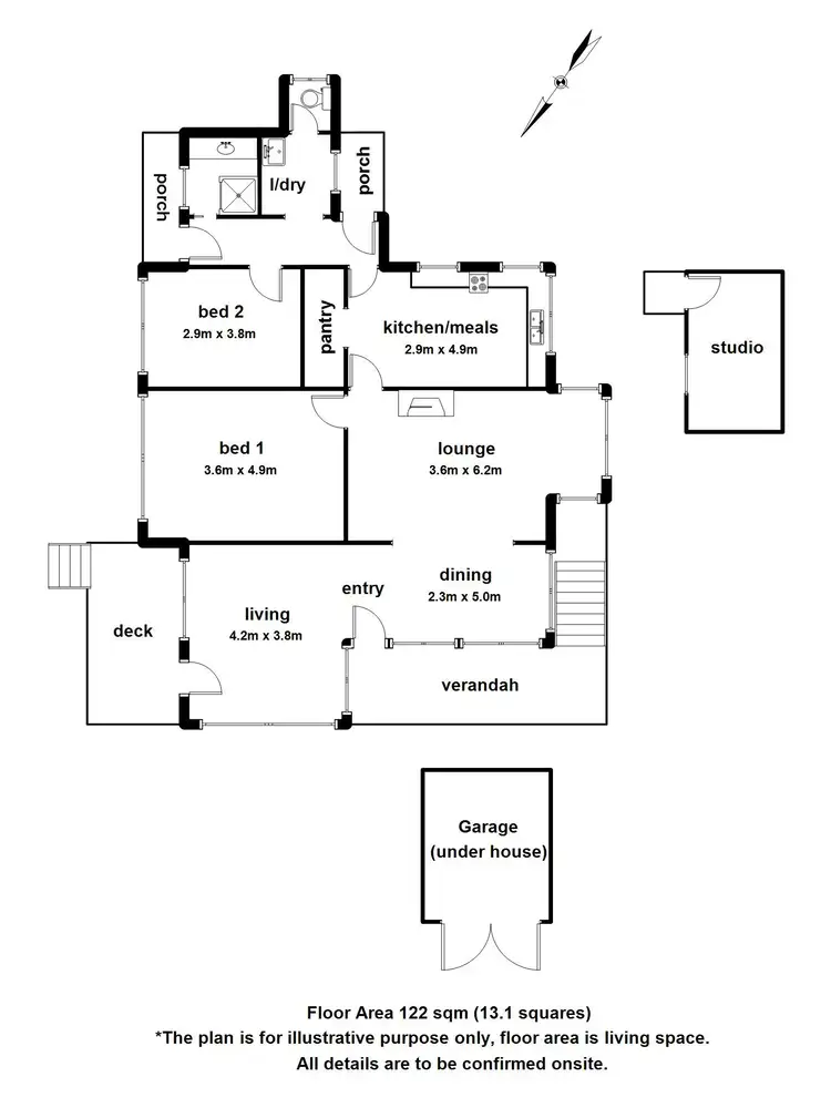 Floorplan of Homely house listing, 12 Gleghorn Road, Kallista VIC 3791