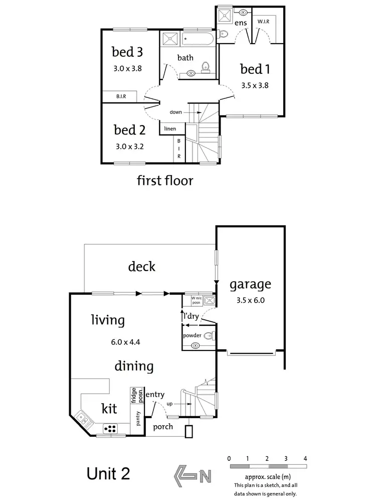 Floorplan of Homely townhouse listing, 2 & 3/20 Bedford Road, Ringwood VIC 3134
