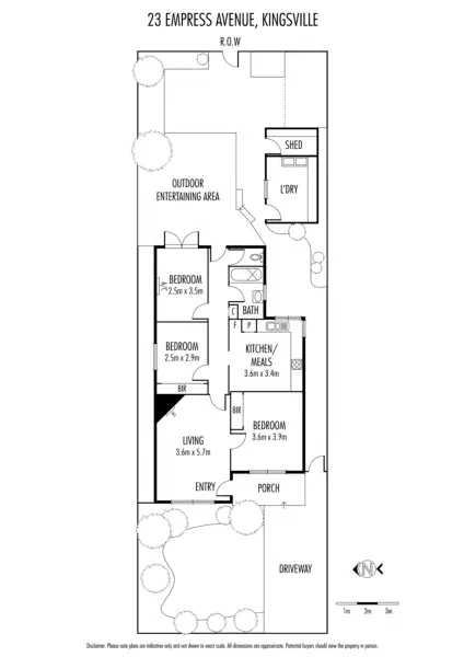 Floorplan of Homely house listing, 23 Empress Avenue, Kingsville VIC 3012