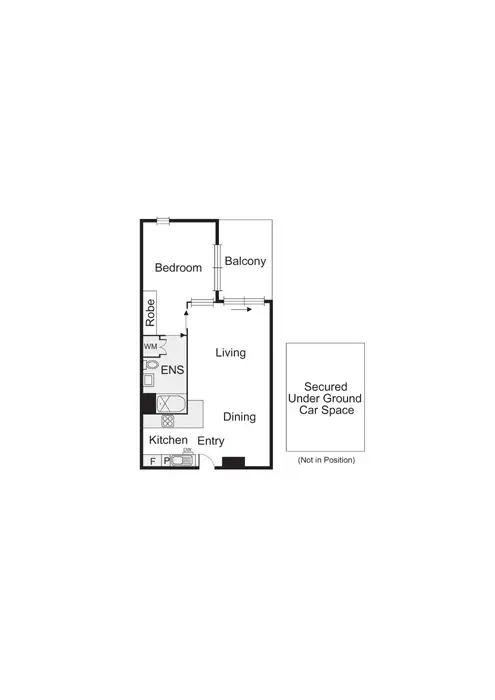 Floorplan of Homely apartment listing, 211/232 Rouse Street, Port Melbourne VIC 3207