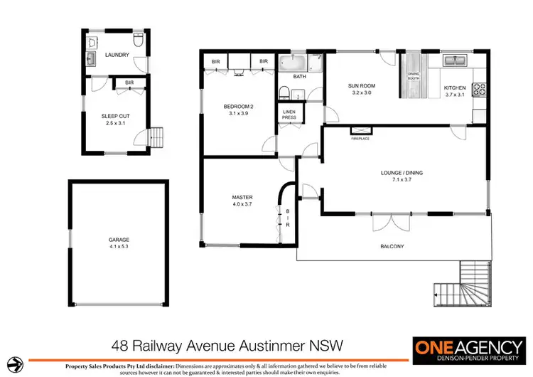 Floorplan of Homely house listing, 48 Railway Avenue, Austinmer NSW 2515