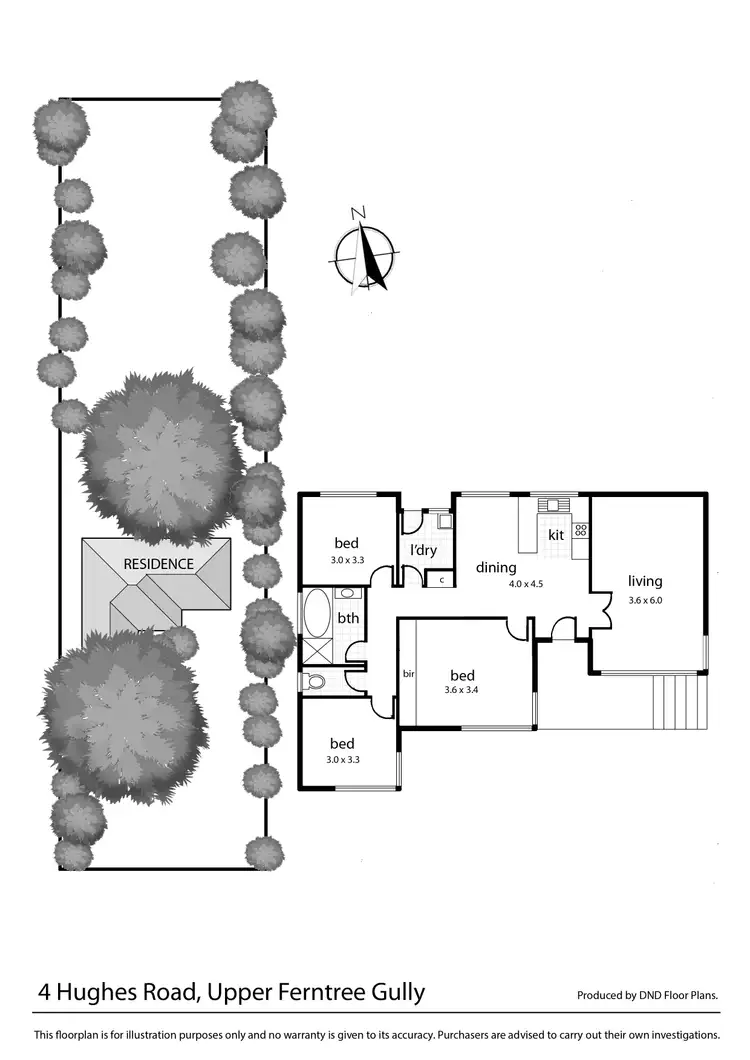 Floorplan of Homely house listing, 4 Hughes Road, Upper Ferntree Gully VIC 3156