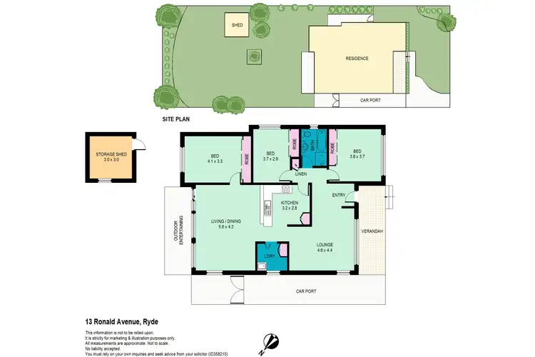 Floorplan of Homely house listing, 13 Ronald Avenue, Ryde NSW 2112