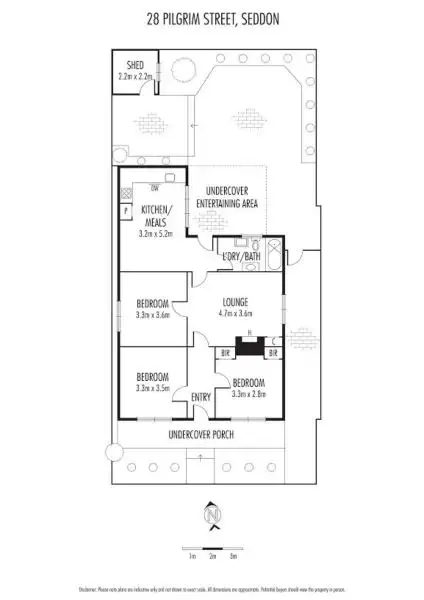 Floorplan of Homely house listing, 28 Pilgrim Street, Seddon VIC 3011