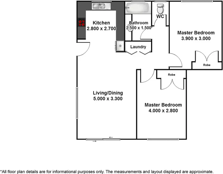 Floorplan of Homely townhouse listing, 6/5 Battersby Street, Caboolture QLD 4510