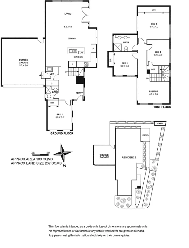 Floorplan of Homely townhouse listing, 3/36 Baily Street, Mount Waverley VIC 3149