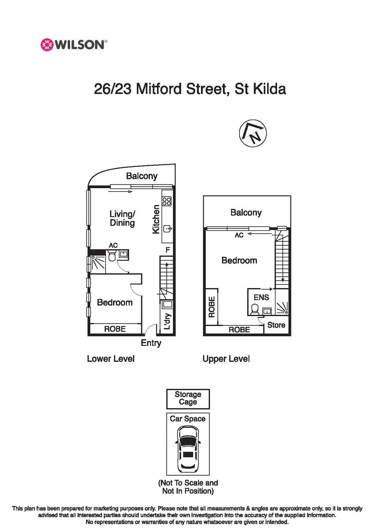 Floorplan of Homely apartment listing, 26/23 Mitford Street, St Kilda VIC 3182