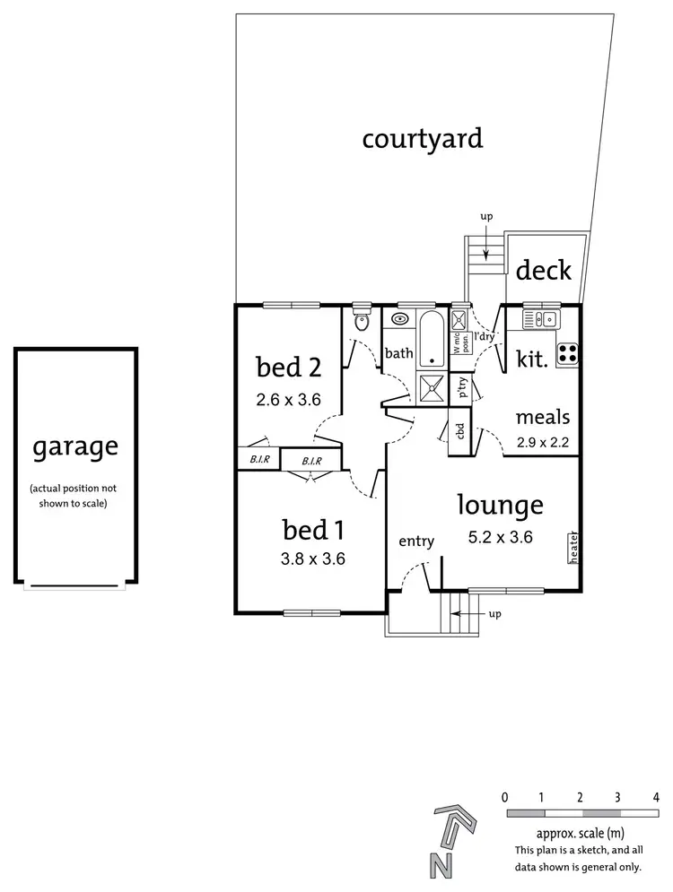 Floorplan of Homely unit listing, 1/1-3 Purser Avenue, Ringwood East VIC 3135