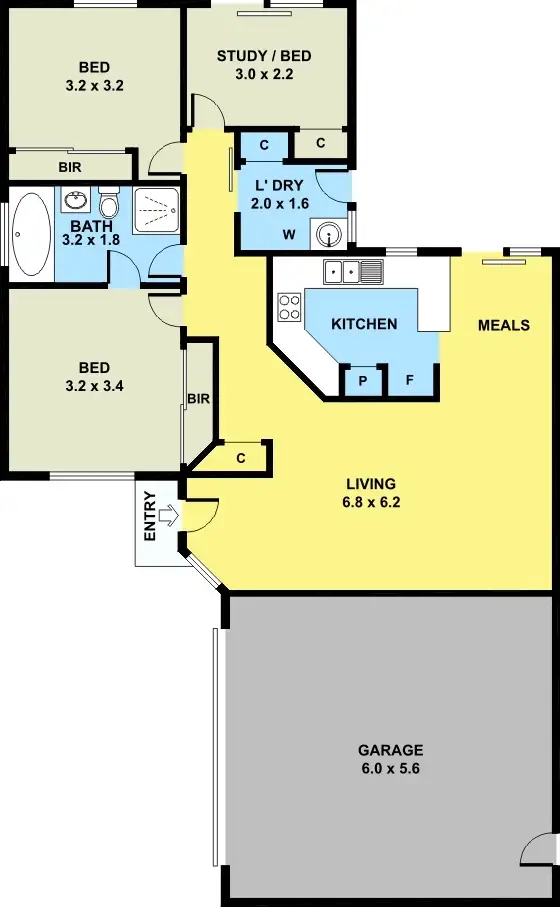 Floorplan of Homely unit listing, 4/78-80 Anderson Road, Sunshine VIC 3020