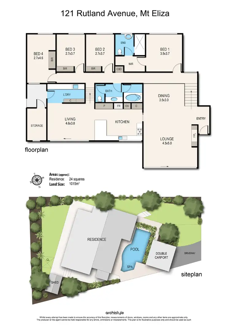 Floorplan of Homely house listing, 121 Rutland Avenue, Mount Eliza VIC 3930
