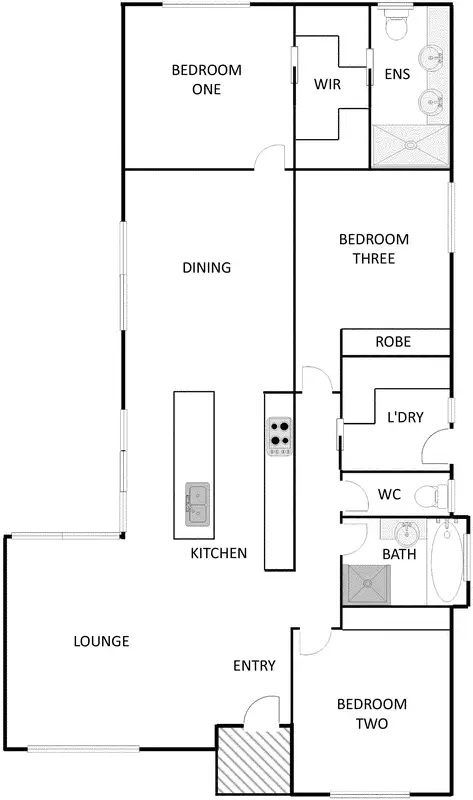 Floorplan of Homely house listing, 20 Falkiner Place, Macarthur ACT 2904