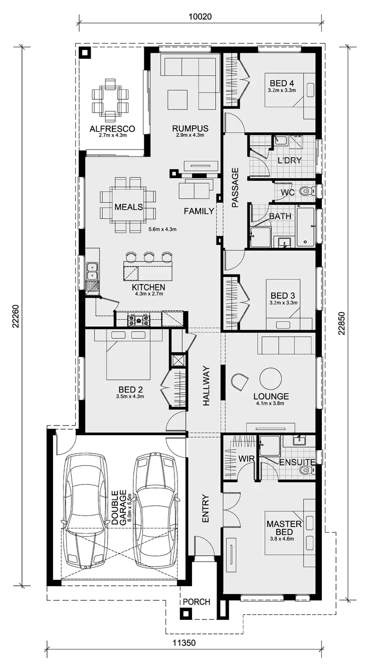 Floorplan of Homely house listing, 16 Wonderland Road, Werribee VIC 3030