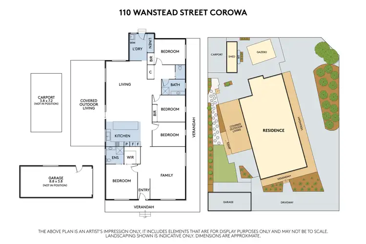 Floorplan of Homely house listing, 110 Wanstead Street, Corowa NSW 2646