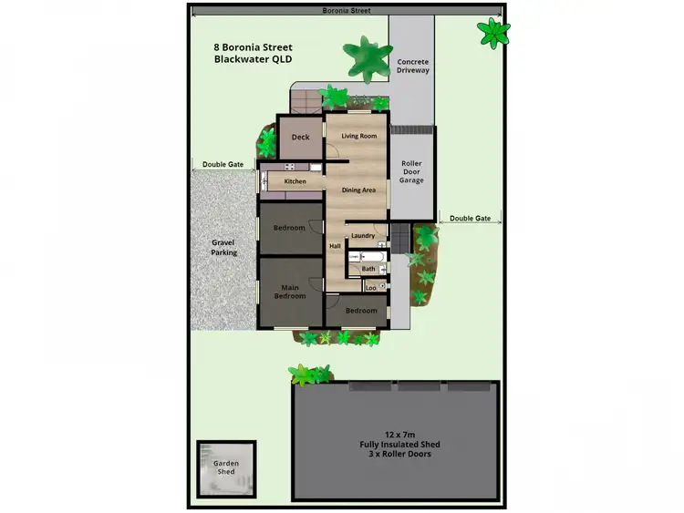 Floorplan of Homely house listing, 8 Boronia Street, Blackwater QLD 4717