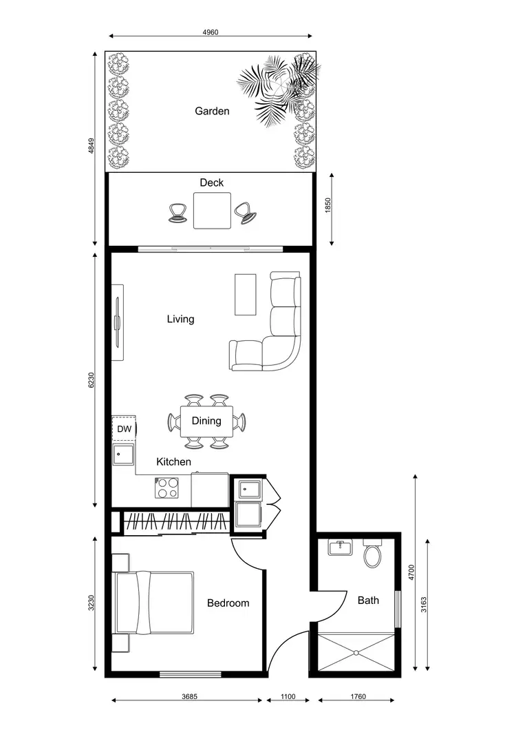 Floorplan of Homely apartment listing, 8/3-5 Centennial Avenue, Brunswick West VIC 3055