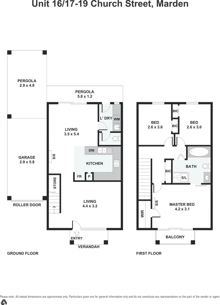 Floorplan of Homely townhouse listing, 16/17-19 Church Street, Marden SA 5070
