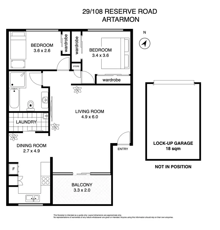 Floorplan of Homely unit listing, 29/108 Reserve Road, Artarmon NSW 2064