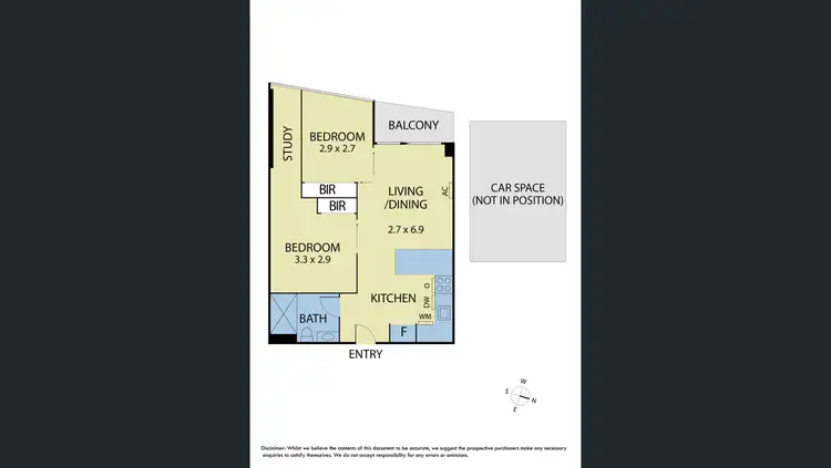Floorplan of Homely unit listing, 908/38 Rose Lane, Melbourne VIC 3000