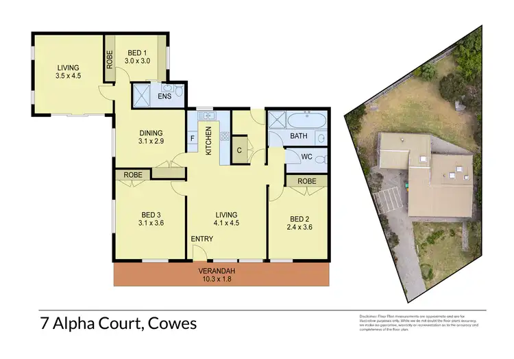 Floorplan of Homely house listing, 7 Alpha Court, Cowes VIC 3922
