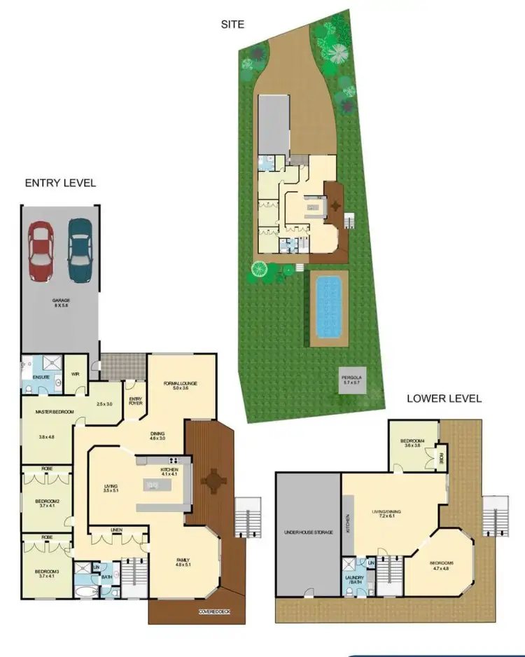 Floorplan of Homely house listing, 5 Crosswinds Close, Nords Wharf NSW 2281