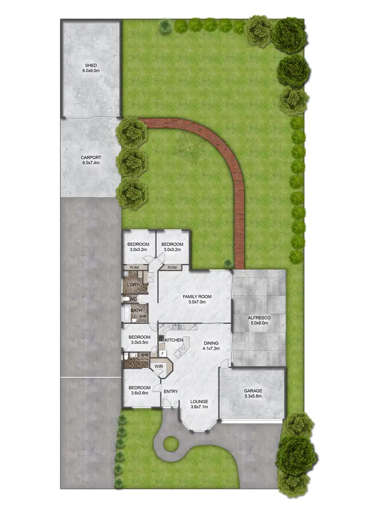 Floorplan of Homely house listing, 1 Mitchell Court, Mansfield VIC 3722